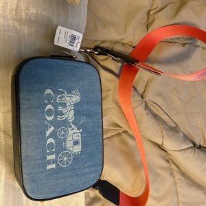 coach denim crossbody